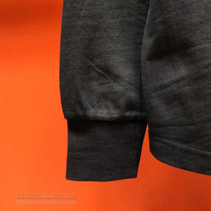PalmAngels男裝 19-20FW新款 秋冬全新單品 男士黑色長袖衛衣  tzy2260